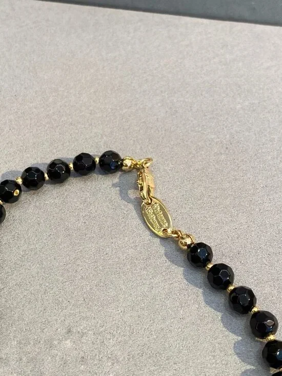 Vivienne Westwood Black & Gold Choker - Picture 4 of 9